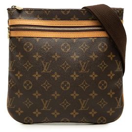 Louis Vuitton Monogram Pochette Bosphore Crossbody Shoulder Bag Marrone