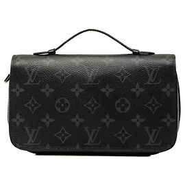 Portefeuille Long Zippy XL Louis Vuitton Monogram Eclipse Noir