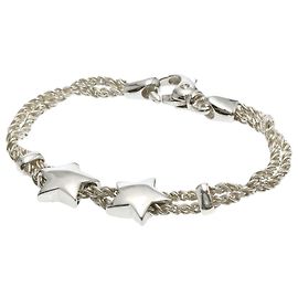 Autre Marque Tiffany & Co. Vintage Star Double Rope Charm Armband Andere