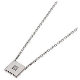 Boucheron Square 1P Diamantenhalskette in 18K Weißgold Andere