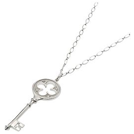 Autre Marque Tiffany & Co. Clover Key Diamantenhalskette Andere