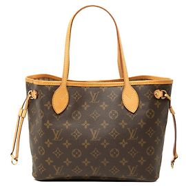 Borsa Tote Louis Vuitton Monogram Neverfull PM Marrone