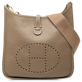 Hermès Bolsa Tiracolo Hermes Evelyne 3 PM Taupe