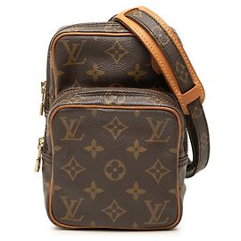 Bolso bandolera Louis Vuitton Monogram Mini Amazon Castaño