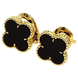 Pendientes Van Cleef & Arpels Vintage Alhambra Onyx Otro