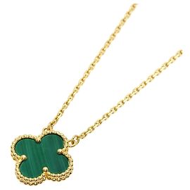 Collana Vintage Alhambra in malachite Van Cleef & Arpels Altro