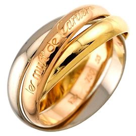 Anello Cartier Trinity MM Rosa Bianco Giallo
