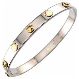 Bangles Gucci G in oro giallo 18K e acciaio inossidabile Giallo