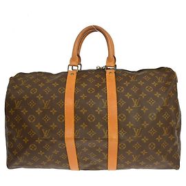 Louis Vuitton Keepall Monogram Canvas 50 Marrone