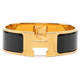 Hermès Bracelet Hermes Clic Clac GM Noir