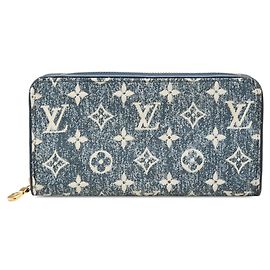 Louis Vuitton Monogram Jacquard Denim Zippy Wallet Blue Monogram