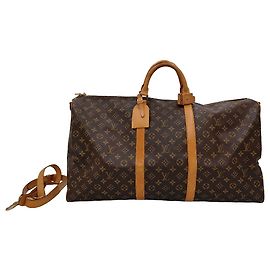 Louis Vuitton Keepall Bandouliere Monogram Canvas 60 Brown