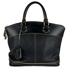 Louis Vuitton Suhali Lockit MM Handtasche Schwarz
