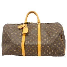 Louis Vuitton Boston Monogram Keepall 55 Braun