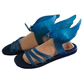 Ancient Greek Sandals Women's Blue Wing Sandals Blue