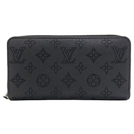 Portafoglio lungo Louis Vuitton in pelle Mahina Nero