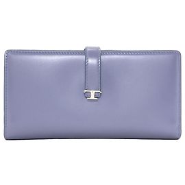 Tod's T Timeless Long Wallet Blue