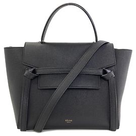 Céline Celine Belt Bag Micro Bolso de mano 2-Way Negro