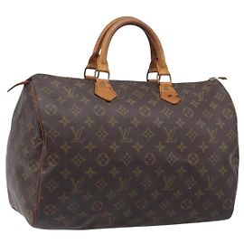 Sac à main LOUIS VUITTON Monogram Speedy 35 M41524 LV Auth 201481 Monogramme