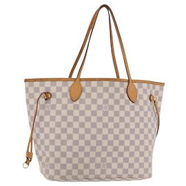 Sac cabas LOUIS VUITTON Damier Azur Neverfull MM N41605 LV Auth 205971A Autre