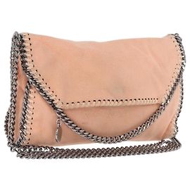 Stella Mc Cartney Sac Stella McCartney Falabella Chain Bag Polyester Orange Silver 364519 Auth 206228 Argenté Orange