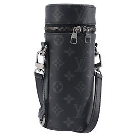 LOUIS VUITTON Monogram Eclipse Bottle Holder Porte Boutille GI0398 Auth 202678M Monograma