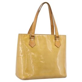 Sac à main LOUIS VUITTON Monogram Vernis Houston Beige M91004 LV Auth bs37348 Beige