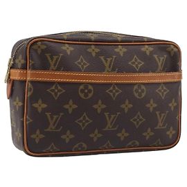 LOUIS VUITTON Monogram Compiegne 23 Clutch Bag M51847 LV Auth ep16015 Monogramma