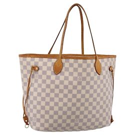 Sac Cabas LOUIS VUITTON Damier Azur Neverfull MM N41605 LV Auth ep15937 Autre