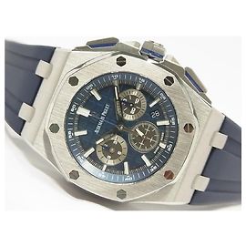 AUDEMARS PIGUET Royal Oak Offshore Chronograph 42 MM blue 26480TI Mens Prata