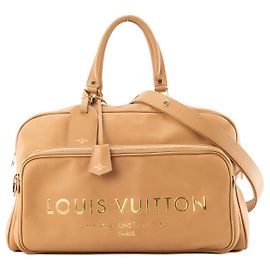 LOUIS VUITTON - Mala de viagem Flight Paname Jetlag Louis Vuitton em couro liso bege edição limitada Bege