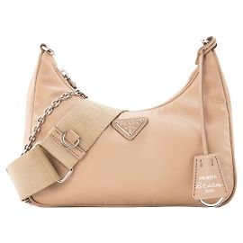 PRADA - Borsa a tracolla Re-Edition 2005 Prada in Re-nylon e pelle saffiano beige Beige