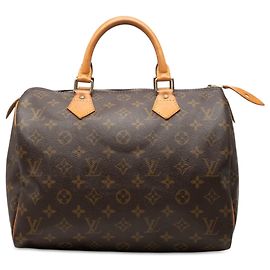 Sac Boston Louis Vuitton Monogram Speedy 30 Marron Marron