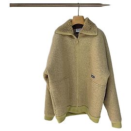 Veste Miu Miu Teddy Fleece Beige Multicolore