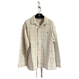 Acne Studios Cotton Plaid Shirt Smiley Motif Multicolor Multiple colors