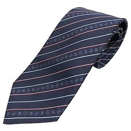 Gravata de seda azul marinho para homem Louis Vuitton Azul marinho