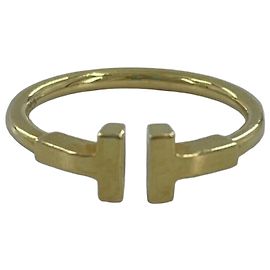 Autre Marque Tiffany & Co. T Wire Ring in 18K Gold Golden