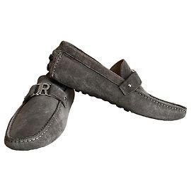 Mocassins John Richmond Gris en Tissu et Cuir Gris
