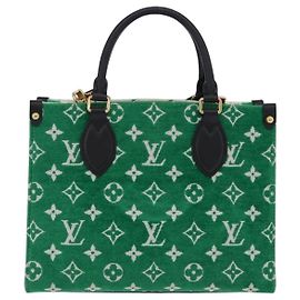 Louis Vuitton OnTheGo LV Match Monogram Jacquard Velvet PM Green