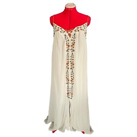 Autre Marque Lauren Conrad Besticktes Maxikleid Weiß Andere