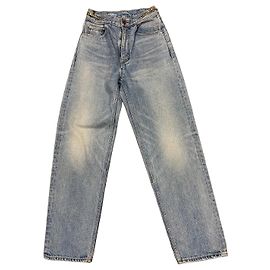 Céline Celine Jeans taille haute avec détails de chaîne Bleu