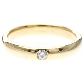 Anillo de bodas Harry Winston con 1 diamante en oro rosa de 18K Dorado