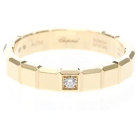 Bague Chopard Ice Cube Diamants en or rose 18K Doré
