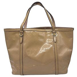 Gucci Guccissima Nice Bolso Tote de piel charol beige Beige