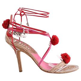 Tacones Dior de cuero rosa talla 38 Rosa