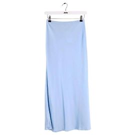 Vestido de seda azul DMN Azul
