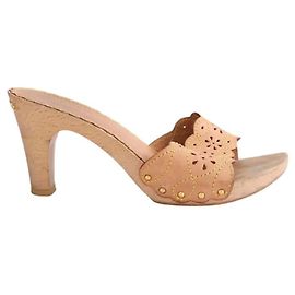 Louis Vuitton Beige Leather Heels Size 38 Beige