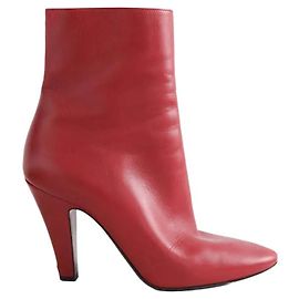 Autre Marque Saint Laurent Lederstiefeletten bordeaux Bordeaux