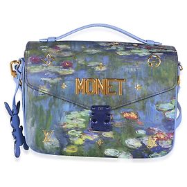 Louis Vuitton x Jeff Koons Monet Canvas Pochette Metis Azul Multicor