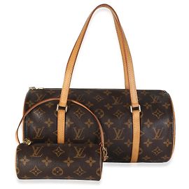 Louis Vuitton Monogram Canvas Papillon 30 With Companion Marrom Bege